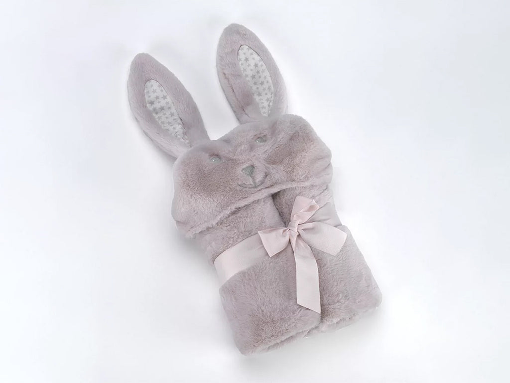 MORA BABY POMPON RABBIT BLANKET Model P88
