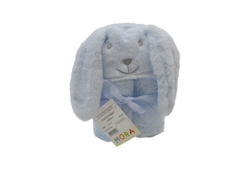 MORA BABY POMPON RABBIT BLANKET Model P88