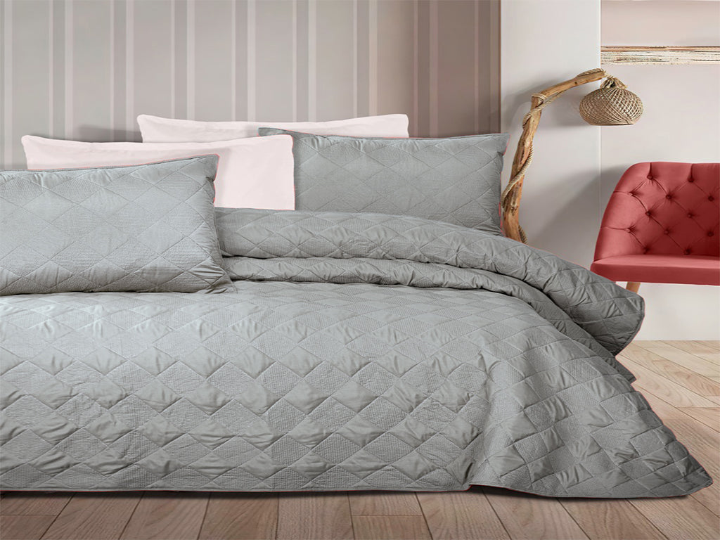 PACHA HOME BED COVER MODEL SOLID SCMF + PILLOW CASE