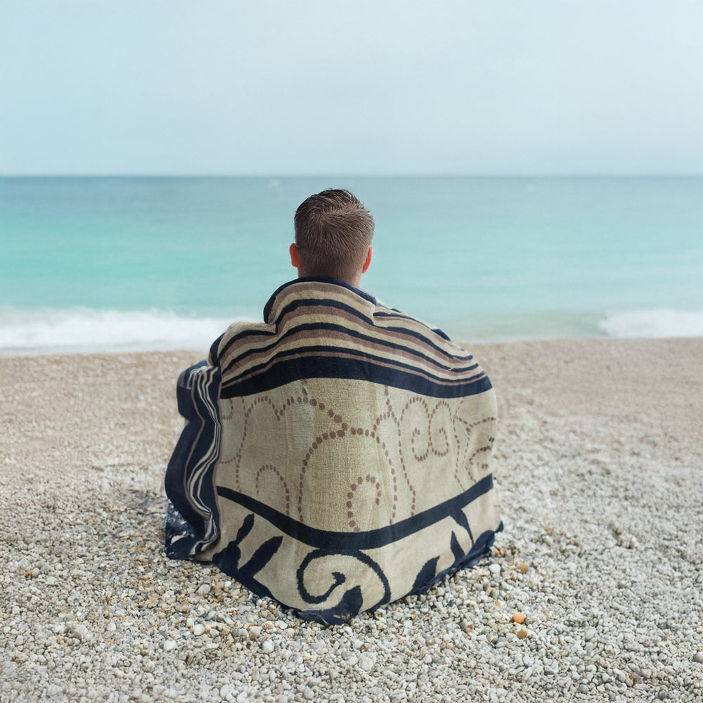 Pacha Home multicolor Cotton Beach towel - Size 95 x 175 cm