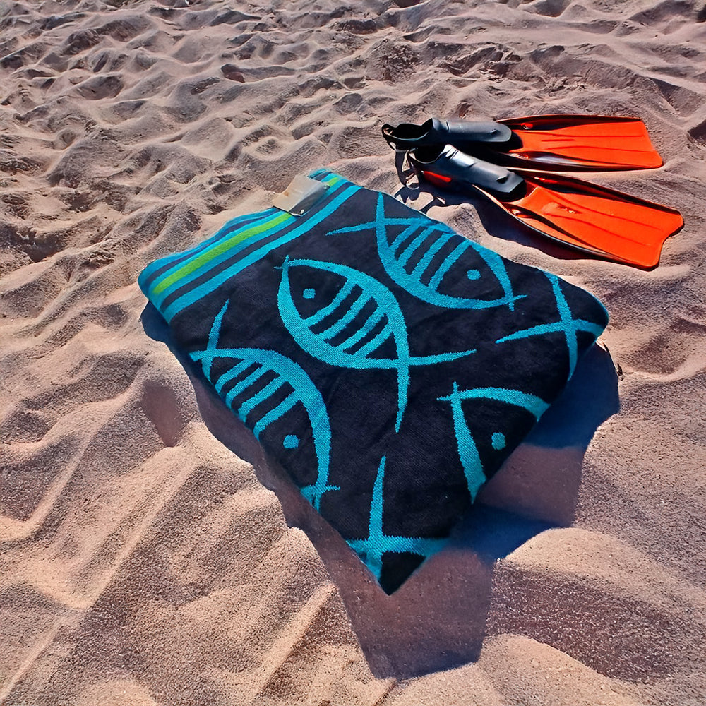 Pacha Home multicolor Cotton Beach towel - Size 95 x 175 cm