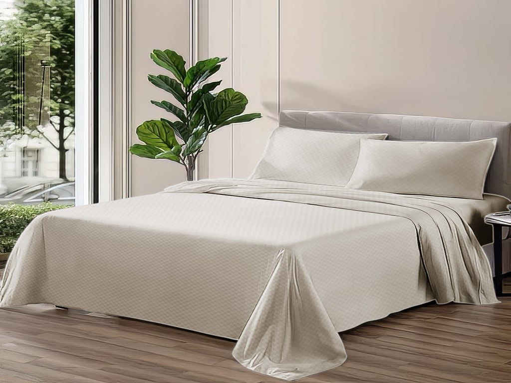 Embossed Bedsheet Set Flat Model ESMF