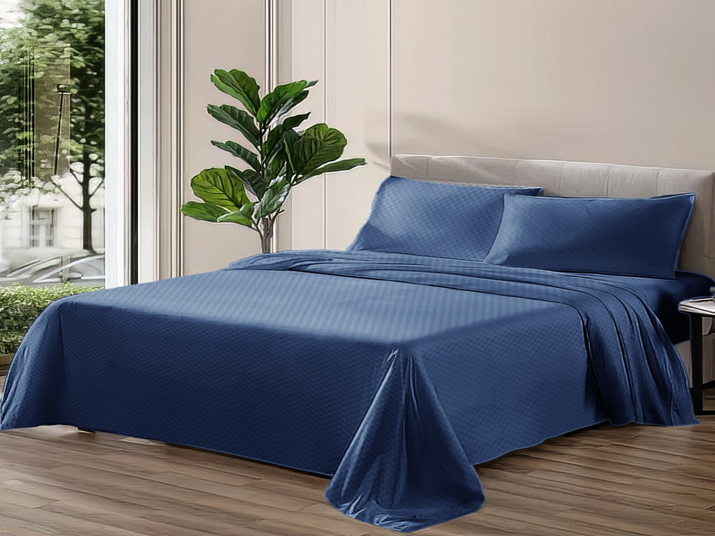 Embossed Bedsheet Set Flat Model ESMF