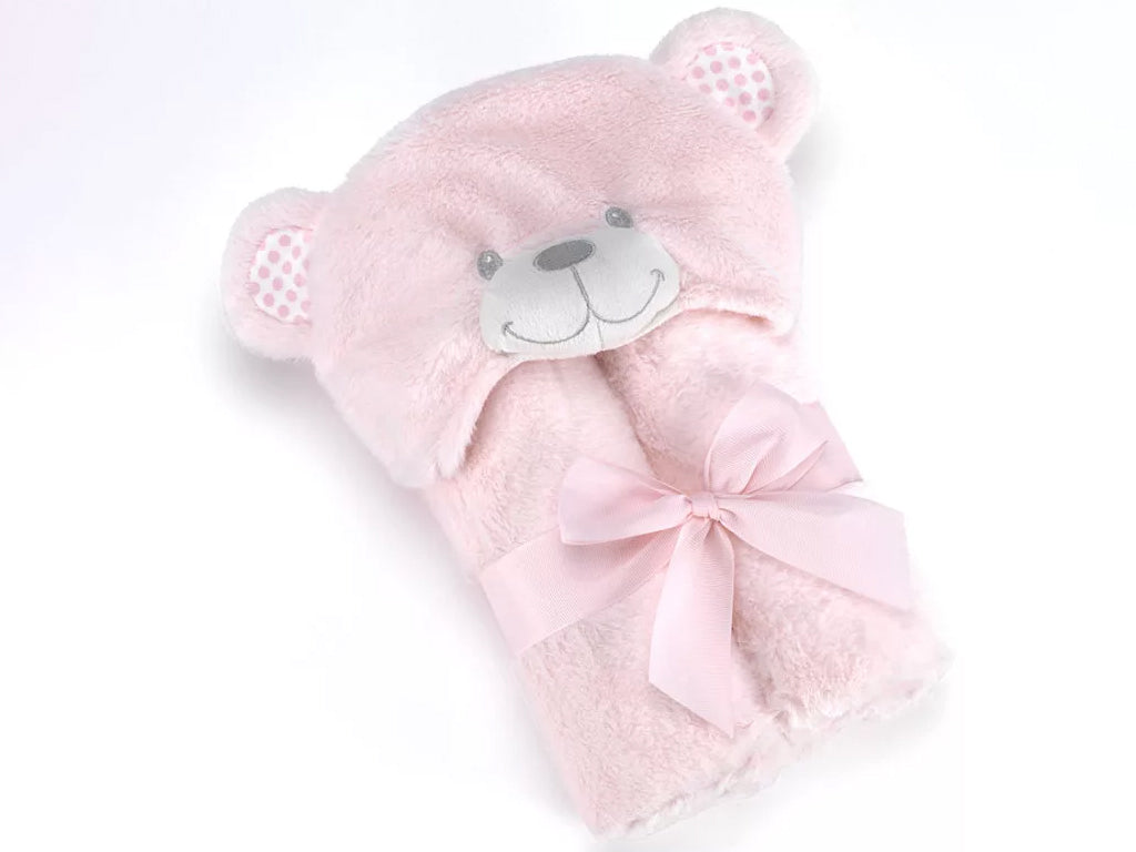 MORA BABY POMPON BEAR BLANKET Model P86