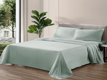 Embossed Bedsheet Set Flat Model ESMF