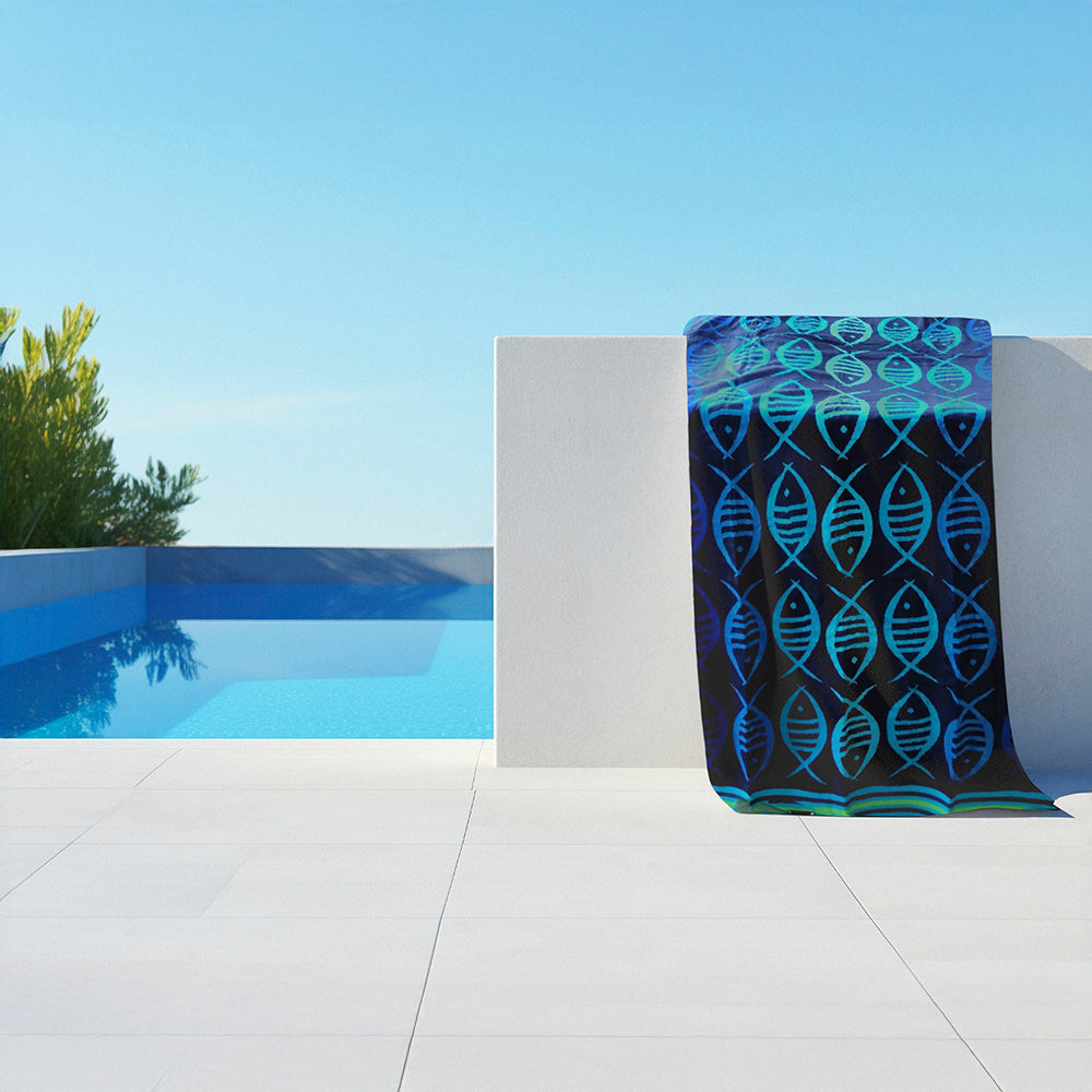 Pacha Home multicolor Cotton Beach towel - Size 95 x 175 cm