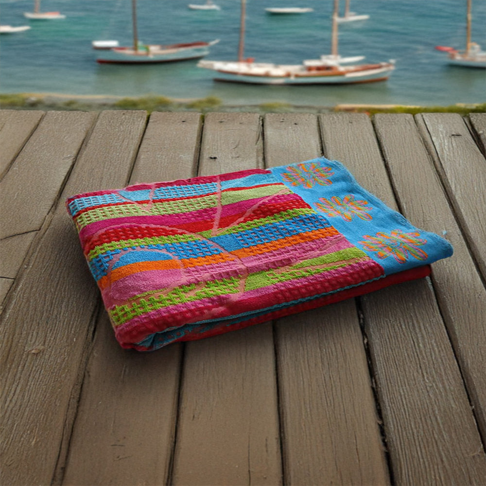 Pacha Home multicolor Cotton Beach towel - Size 95 x 175 cm