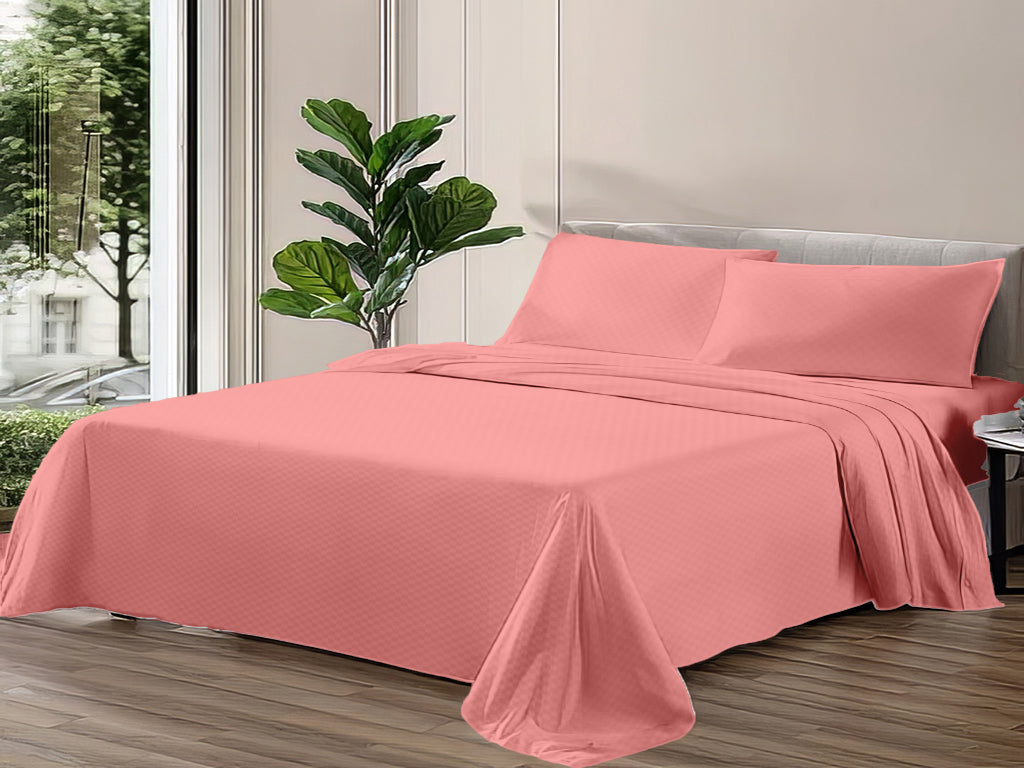 Embossed Bedsheet Set Flat Model ESMF