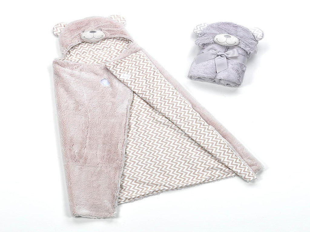 Mora Baby Pompon Bear Blanket Model P86