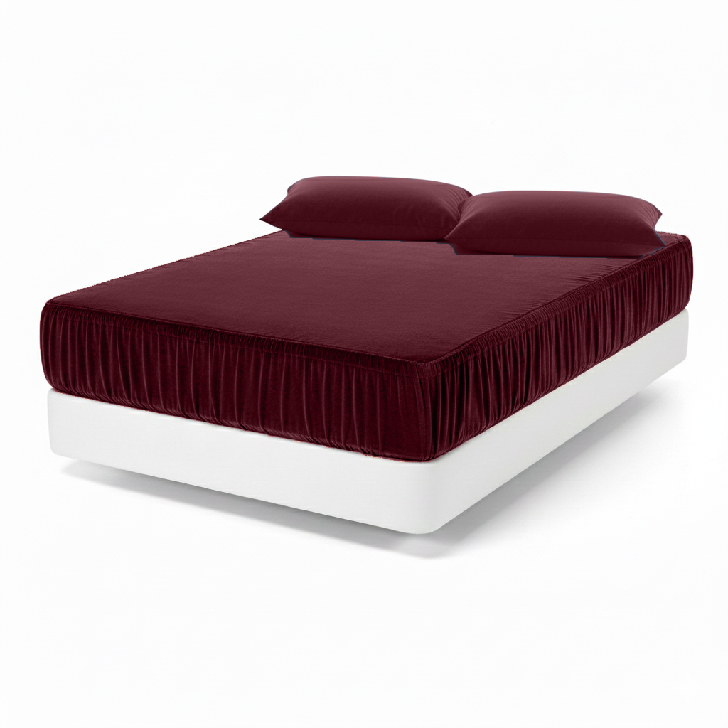 Flannel Fitted Sheet+2Pillowcases